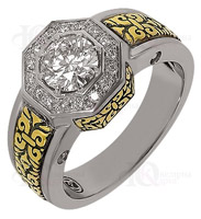 Перстень с бриллиантом